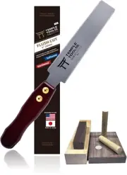 Japanese Flush Cut Saw - 150mm Double Edge Pull Saw for Flush Cutting Dowels