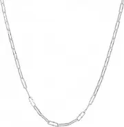 [Kooljewelry] Sterling Silver 3.5 mm Fancy Long Cable Chain Necklace (18, 20, 22, 24, 30 or 36 inch)