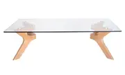 SK Designer Living Murf Collection - Rectangular Glass Coffee Table