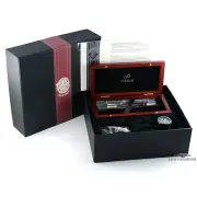 Parker Duofold Burgundy Special Edition Ballpoint & Fountain Pen Set!