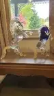 Murano Glass Unicorns by Zanetti Murano - signed OSCAR ZANETTI with labels