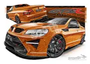 HSV Maloo GTSR V461 MALOO GTSR LIGHT MY FIRE A1 STRETCHED CANVAS (V461)