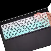 Keyboard Cover Skin for 2024 ASUS Vivobook 15 M5506 S5506 S5507 S5507QA 15.6 Laptop & ASUS VivoBook 16 M5606 S5606 Laptop Keyboard Cover Protector-OmbreMint