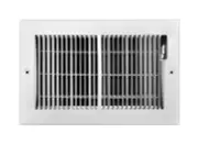 Tru Aire C123M10X06 2-Way White Steel Floor Baseboard Register 6Hx10W in. 3 Pack