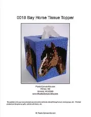Bay Horse Tissue Topper-Plastic Canvas Pattern or Kit