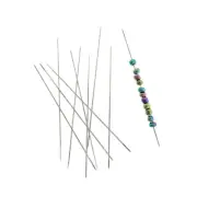 BULK 10 Collapsible Big Eye Beading Needles - 57mm x 0.3mm - TL037