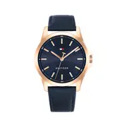 Tommy Hilfiger Bruce Blue Leather Navy Dial Men's Watch 1792189
