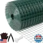 Wirewonders Hardware Cloth 1' 24in x 100ft Chicken Wire, Green Garden Fence,