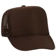 OTTO 5 Panel High Crown Polyester Foam Front Mesh Back Snapback Trucker Cap