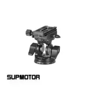 DT-03R Two-way Head Tripod 360 Panning Base for Telephoto Lenses Black