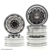 Metal Front Rear Wheel Rim Hubs for Tamiya Truck 1/14 RC Tractor Trailer Cargo C