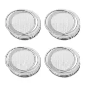 4 Pcs Basket Broccoli Mason Jar Sprout Lids Flour Sifter Bean
