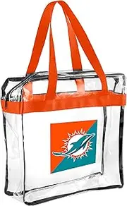 FOCO NFL Clear Stadium Messenger Bag for Football Game - Vinyl