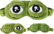 3D Frog Eye Sleeping Mask, BetterJonny Cartoon Cute Green Frog Anime Novelty Funny Gift Women Men Girls Boys Adult Kids