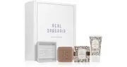 Real Saboaria Bilros almond gift pack solid soap 120 g + Solid shampoo 80 g + hand cream 50 ml + soap dish