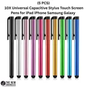10X Universal Capacitive Stylus Touch Screen Pens for iPhone Samsung (Pack of 5)