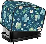 Leaf Print 2 Slice Toaster Cover Fingerprint Bread Maker Protectors,Kitchen Small Appliance Dust Cover