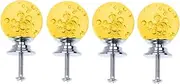 Set of 4 Bubble Ball Drawer Knobs Single Hole Cabinet Door Pulls Stylish Home Office Hardware