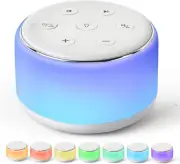 White Noise Sound Machine Baby for Sleeping with Night Light – 34 Soothing Sound