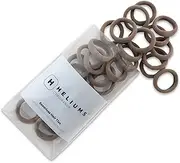 Heliums Small Soft Hair Ties - Light Brown - 1 Inch Mini Nylon Bands, No Damage Ponytail Holders for Kids, Braids, and Thin Hair - 30 Count