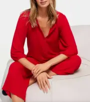 NEW PETER ALEXANDER RED WAFFLE PJ ONE PIECE JUMPSUIT XL RRP$119