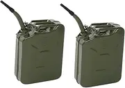 2X Jerry Can Fuel Can Portable Oil Liquid Canister Empty Multifunctional Petrol Can Fuel Tank for Trucks SUV Boating ATV UTV
