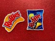 8pc. Chips, Snacks, Lunch, Junk Food Cabochon, Planar Resin Flatback