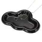 Ceramic Jewelry Tray, Cloud Vanity Tray for Women Earrings Necklace, Black