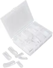 FRCOLOR Oval Nail Tips Scale Pcs Artificial False Nails for Expert Learners Fast Extension