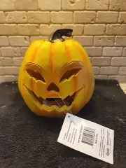 Halloween LED Lights Motion Activated Pumpkin Jack-O-Lantern Makes Sounds