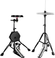 RANMING Practice Drum Pad Stand Kit Silent Drum Pad Set Drum Set Practice Kit wi