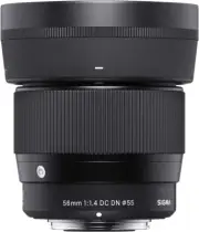 Sigma 56 Mm F/1.4 (C) AF DC DN Lens for Canon EF-M X Mount, Mirrorless