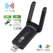 1300Mbps USB WiFi Adapter Bluetooth 4.2 Dual 2.4G/5G Network External Receiver