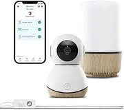 Maxi Cosi Connected Nursery Bundle-See Baby Monitor + Soothe Light & Sound + Glow Cot Light, Minimal Design, Smart Sensory Controlled by One App, Easy to Use & Installation