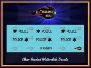 1/64 Redline 'Custom Police Cruiser' Replica Decal SCR-0479