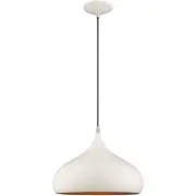 Livex Lighting 41173-69 Allison Mini Pendant Shiny White