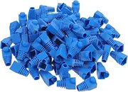100 Pcs Network Cable Connect Plug Cap Plastic Network Boots Cover Data Wire Protector Bending Breaking Prevention