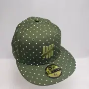New Era x Undefeated Green Polka Dotted Fitted 59Fifty Hat Cap Fitted Size 7 1/2