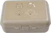 Sterntaler Children's Lunch Box Farm – Nursery Lunch Box with Snack Box and Compartments Made of High-Quality Material, Easy to Clean – Lunch Box Perfect for Nursery or Travel, Beige