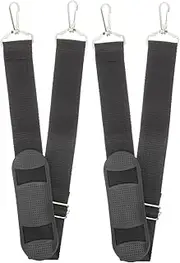 HANABASS 2pcs Violin Case Straps Durable Shoulder Strap for Instrument Storage Bag Nonslip Design with Metal Buckles Comfortable Carrying for Daily Use