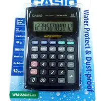 在飛比找PChome24h購物優惠-Casio 12位數防水防塵計算機WM-220MS-BU