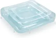 Clear Blue Chaise Connection Inflatable Drink Cooler, Connects Four Chaise Loun