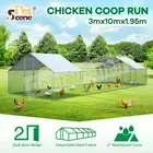 Chicken Coop Run Walk In Chook Bird Cage House Pen Shelter Cat Dog Pet Enclosure