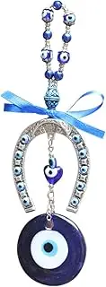 Alipis 1pc Blue Eyes Pendant Blue Evil Eye Charm Necklace Evil Eye Decorations Rings Eye Color Bracelet Evil Eye Beads Chain Cape Eye Wall Hanging Evil Eye Wall Decor Horseshoe Door Alloy