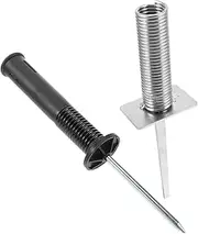 POPETPOP 2pcs Football Training Rod Spike Spring-Based Pole Holder Football Training Equipment Court Agility Training Equipment Nail Ground Poles for Training Sports Football Flag Base Iron