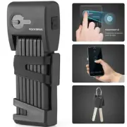 ROCKBROS Smart Folding Bike Lock Fingerprint Bluetooth Foldable Bicycle Lock