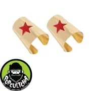 Wonder Woman - Bracelets of Submission Metal Cuffs 2-Pack "New"