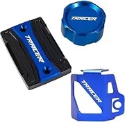 XINMINGYUE Fit For Yamaha TRACER 900 7 700 GT 7gt 900gt 700gt 7/gt TRACER MT09 MT07 Front Rear Cylinder Cover Guard Brake Fluid Reservoir Cap Accessories(3pcs-Blue)