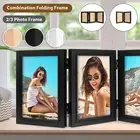 Double/Triple Photo Frame 180° Foldable Hinged Picture Frame Stand