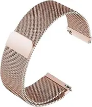 [BHUTMPJK] HPEPGCUCNT Magnetic Fit For Milanese Mesh Watchband Stainless Steel Watch Strap 12 14 16 18 20 22mm Men Women Quick Release Breathable Watch Chain